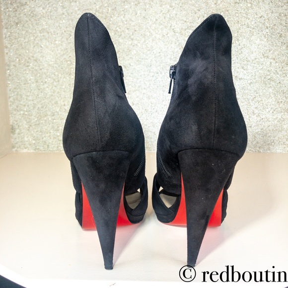 🔴SOLDBelfeconica black suede Bootie 40.5 - Picture 5 of 8